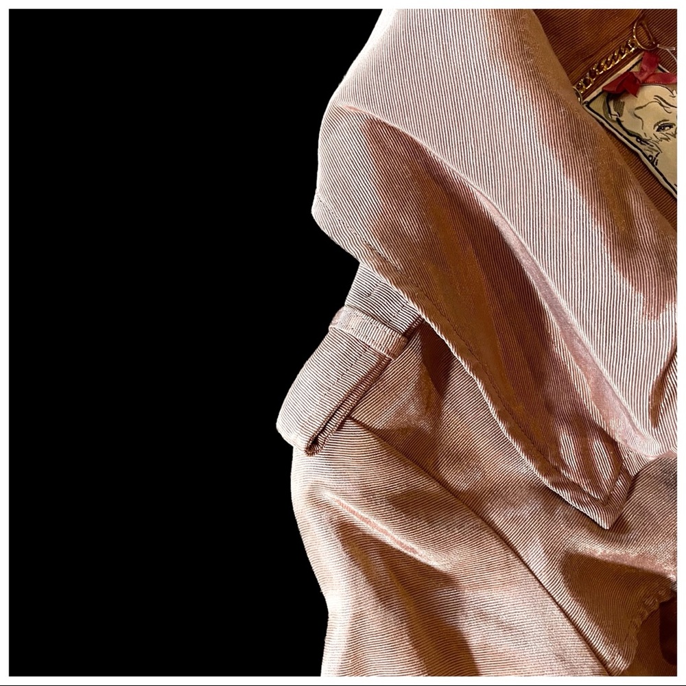 Yoana Baraschi Bronze Iridescent Long Trench Jacket - Picture 7 of 13